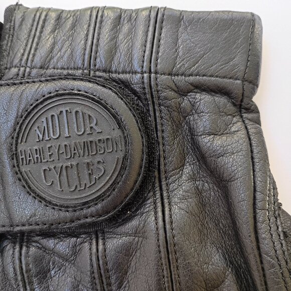 HARLEY DAVIDSON Women Leather Gloves Size Large - Picture 3 of 6